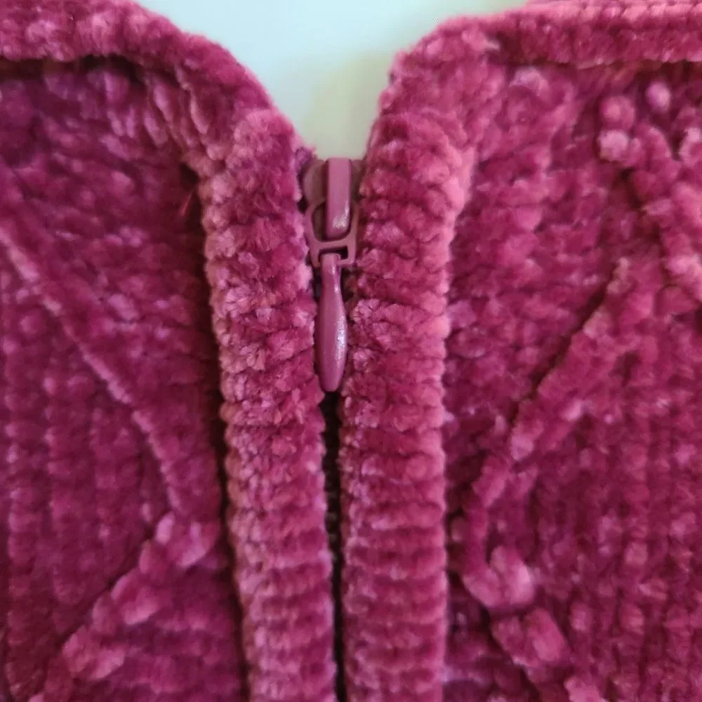 Bon Worth Women's Chenille Full Zip Cardigan Sweater Jacket Size XSP (XS Petite)